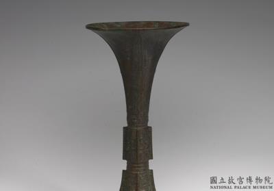 图片[2]-Gu wine vessel with animal-mask pattern, late Shang dynasty, c. 13th-11th century BCE-China Archive